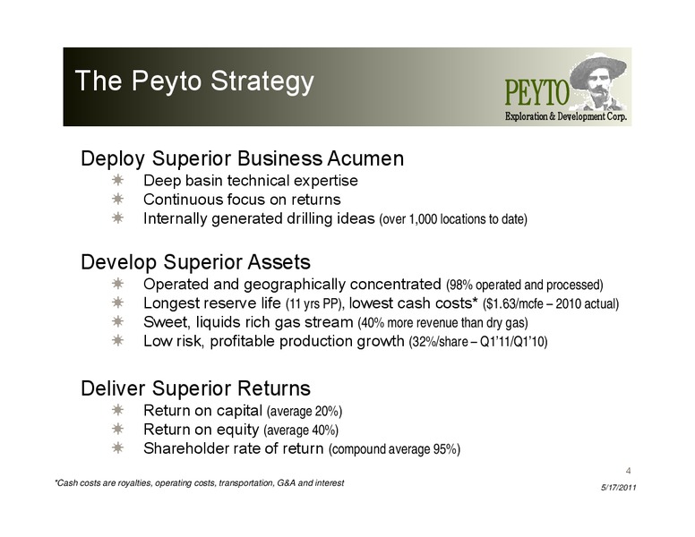 Annual General Meeting – Peyto Exploration & Development Corp – slide 4