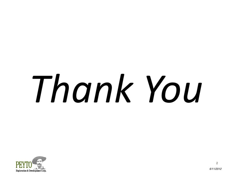 Annual General Meeting – Peyto Exploration & Development Corp – slide 2