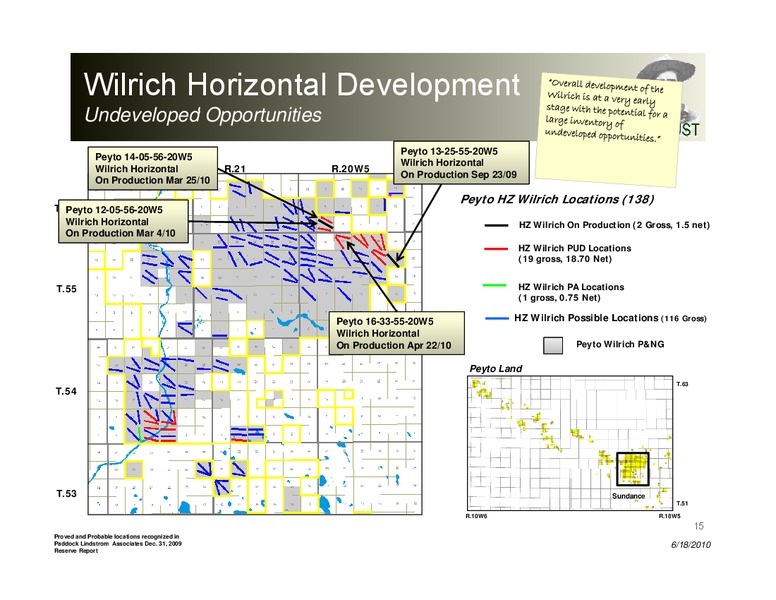 TWP Montreal Energy Conference – Peyto Exploration & Development Corp – slide 15