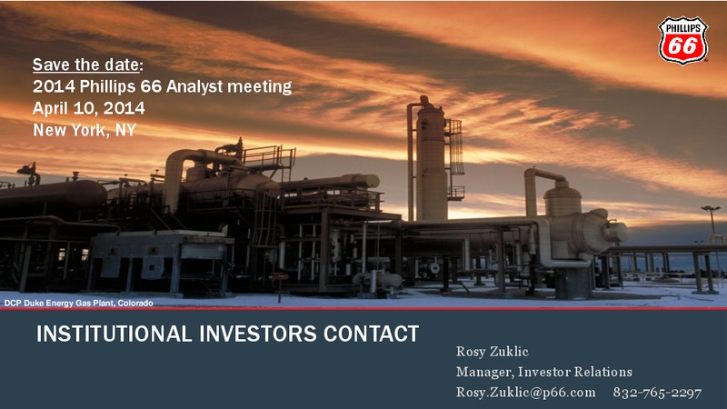 CREDIT SUISSE ENERGY SUMMIT – Phillips 66 – slide 31