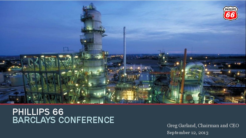 BARCLAYS CONFERENCE – Phillips 66 – slide 1