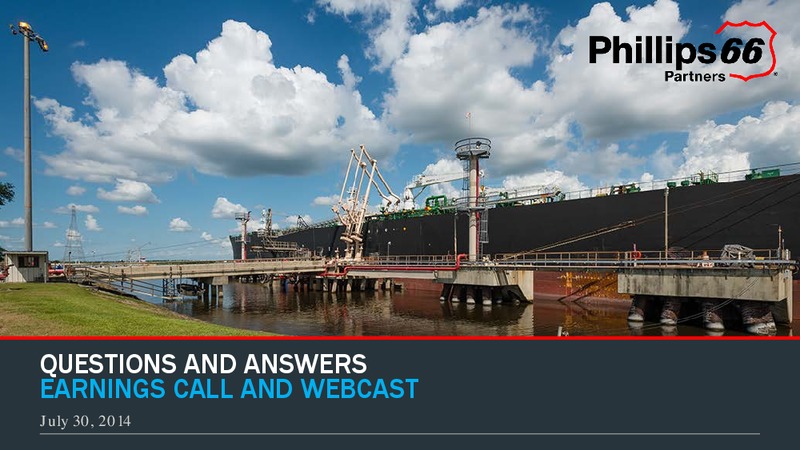 SECOND QUARTER 2014 EARNINGS CALL AND WEBCAST – Pembina Pipeline Corp – slide 6