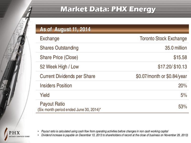 Investor Presentation – Phoenix Energy Llc – slide 8