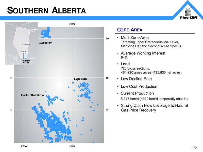 DECEMBER 2013 INVESTOR PRESENTATION – Pine Cliff Energy Ltd. – slide 10