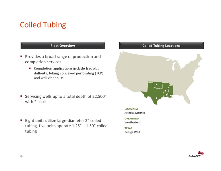 2013 DEUTSCHE BANK ENERGY DAY – Pioneer Energy Services Corp. – slide 14
