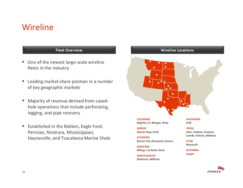 SIMMONS ENERGY CONFERENCE – Pioneer Energy Services Corp. – slide 12
