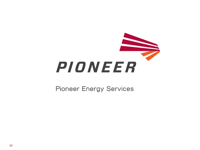 43RD ANNUAL SCOTIA HOWARD WEIL ENERGY CONFERENCE – Pioneer Energy Services Corp. – slide 22