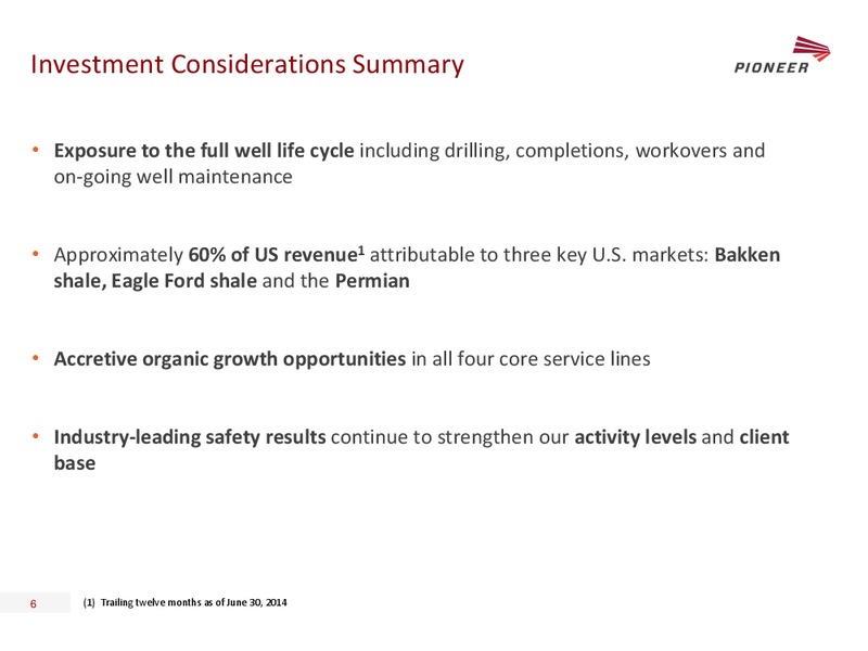 JOHNSON RICE ENERGY CONFERENCE – Pioneer Energy Services Corp. – slide 5