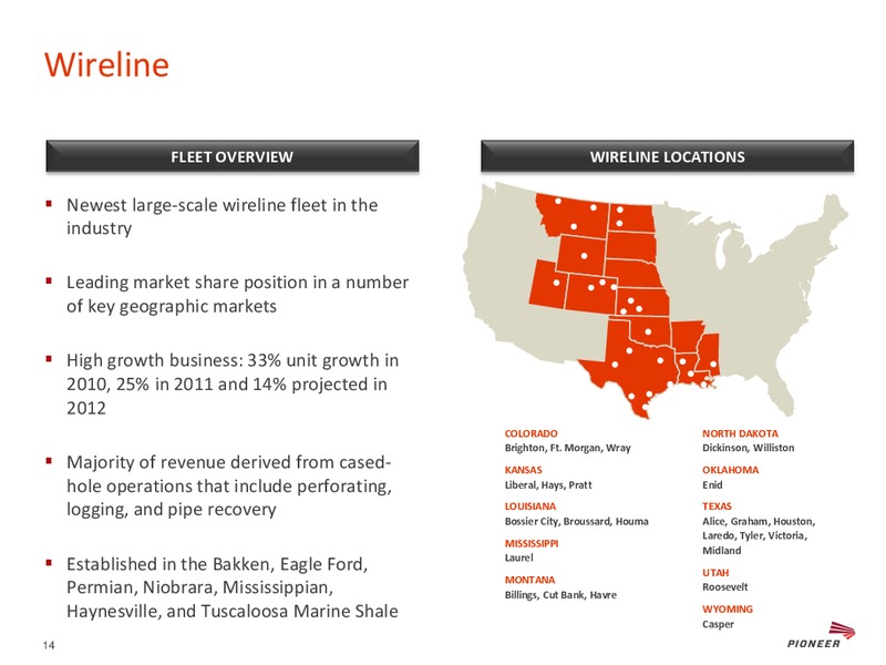 4TH ANNUAL JOHNSON RICE ENERGY CONFERENCE – Pioneer Energy Services Corp. – slide 13