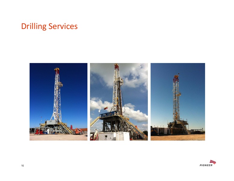 BAML GLOBAL ENERGY CONFERENCE – Pioneer Energy Services Corp. – slide 15
