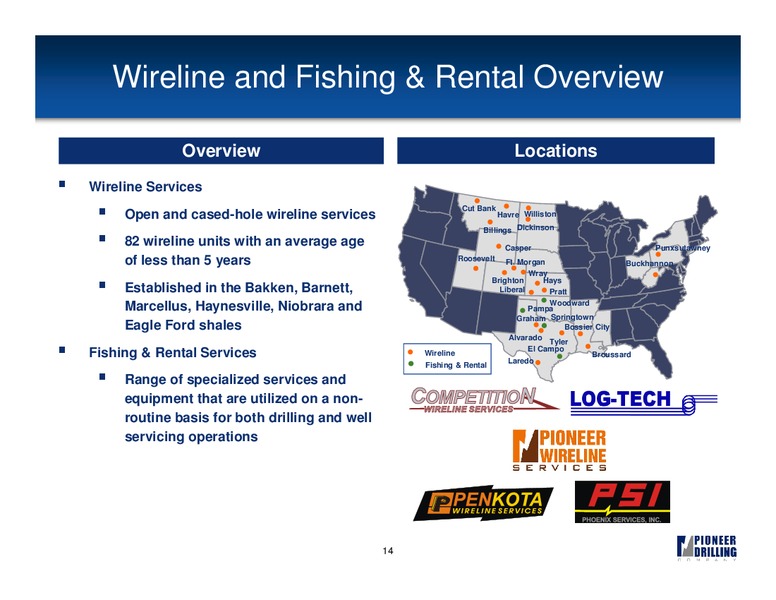 STEPHENS FALL INVESTMENT CONFERENCE – Pioneer Energy Services Corp. – slide 13
