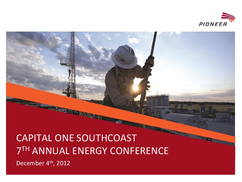 CAPITAL ONE SOUTHCOAST 7TH ANNUAL ENERGY CONFERENCE – Pioneer Energy Services Corp. – slide 1