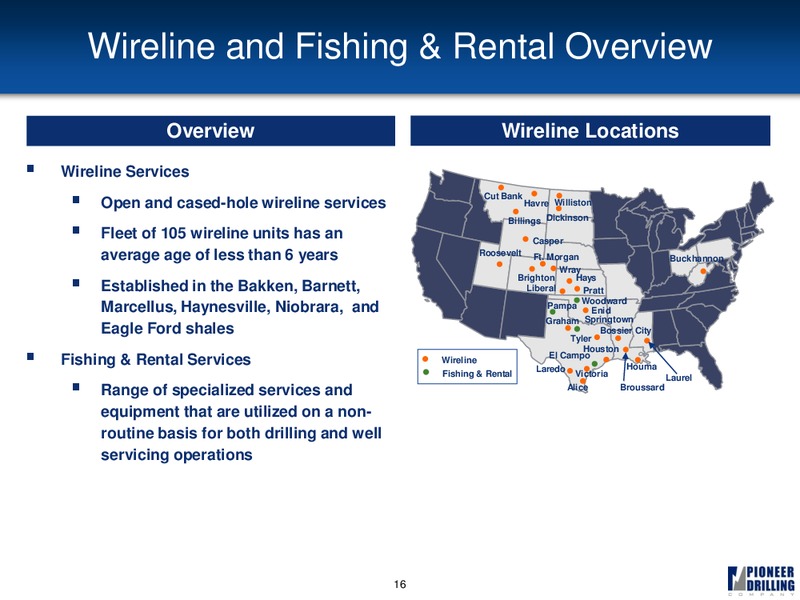 CAPITAL ONE SOUTHCOAST 6TH ANNUAL ENERGY CONFERENCE – Pioneer Energy Services Corp. – slide 15