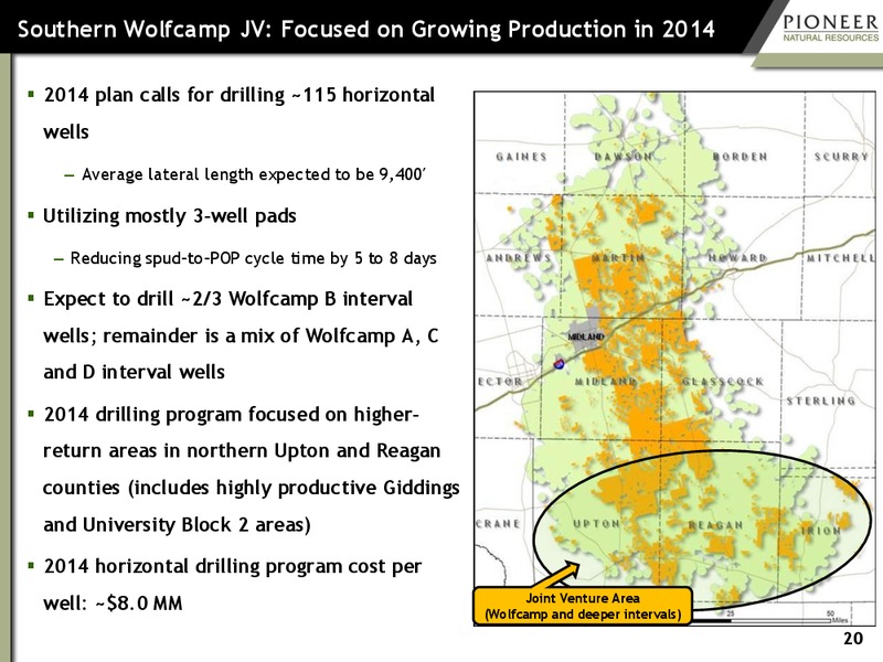 Investor Presentation – Pioneer Natural Resources Co. – slide 19