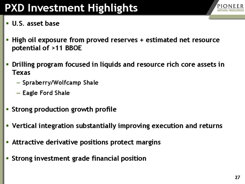 Bank of America 2014 Global Energy Conference – Pioneer Natural Resources Co. – slide 26