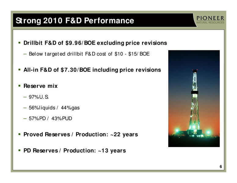 Q4 2010 Earnings Call – Pioneer Natural Resources Co. – slide 5