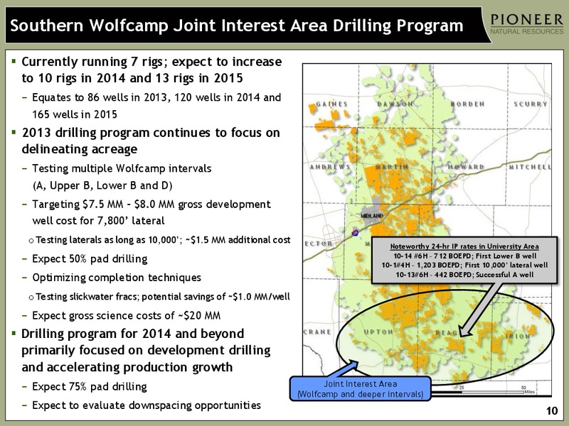 HOWARD WEIL ENERGY CONFERENCE – Pioneer Natural Resources Co. – slide 9