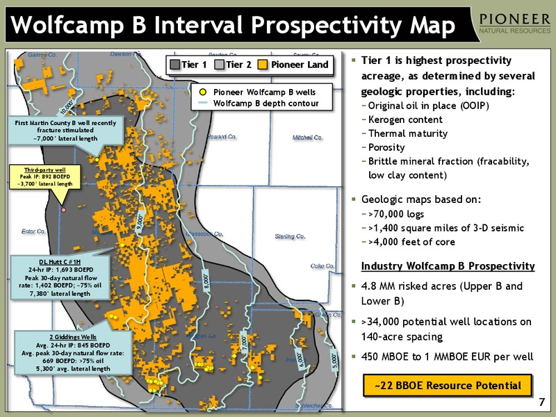 FIRST QUARTER 2013 EARNINGS – Pioneer Natural Resources Co. – slide 6