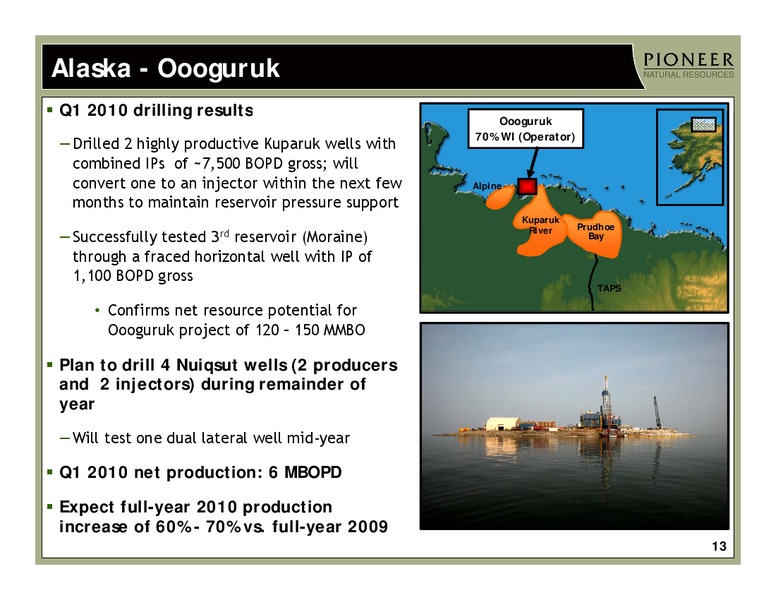 Q1 2010 Earnings Call – Pioneer Natural Resources Co. – slide 12