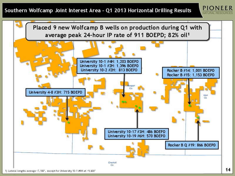 INVESTOR PRESENTATION – Pioneer Natural Resources Co. – slide 13