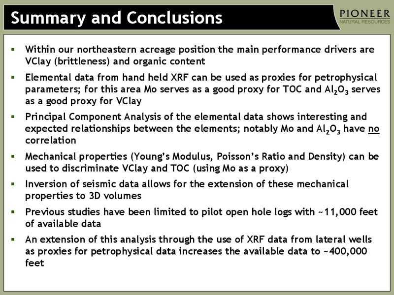 EAGLE FORD SWEET SPOT MAPPING – Pioneer Natural Resources Co. – slide 43