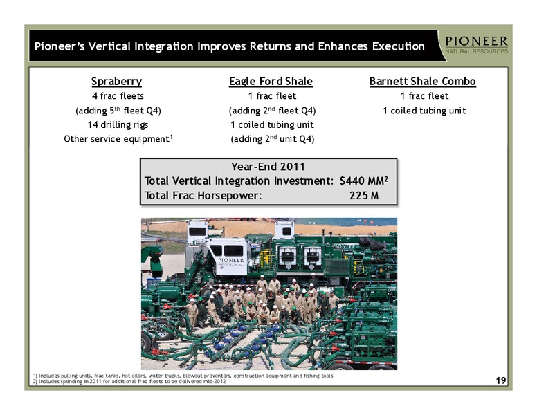 Q2 2011 Earnings Call – Pioneer Natural Resources Co. – slide 18