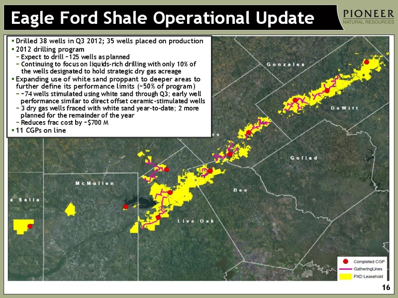 Q3 2012 Earnings Call – Pioneer Natural Resources Co. – slide 15