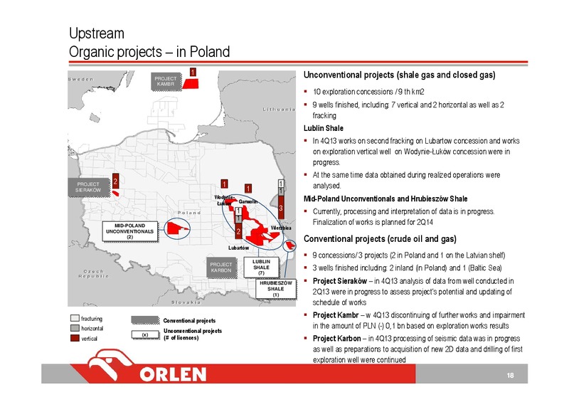 Q4 2013 – PKN Orlen SA – slide 18