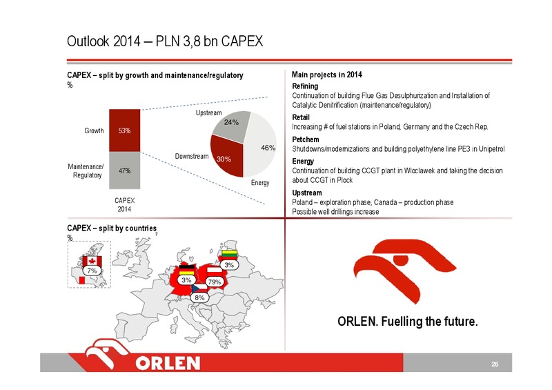 Q4 2013 – PKN Orlen SA – slide 26
