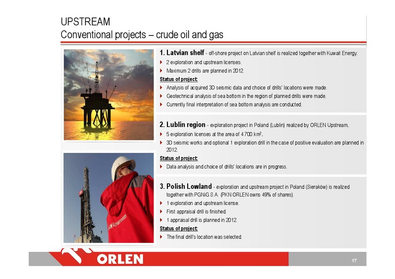 INVESTOR PRESENTATION – PKN Orlen SA – slide 17
