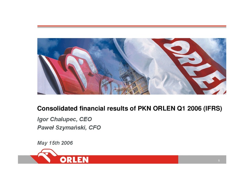 Q1 2006 – PKN Orlen SA – slide 1
