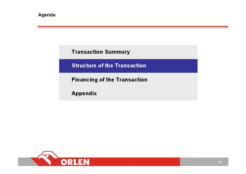 INVESTOR PRESENTATION – PKN Orlen SA – slide 10