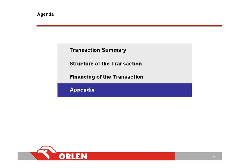 INVESTOR PRESENTATION – PKN Orlen SA – slide 18