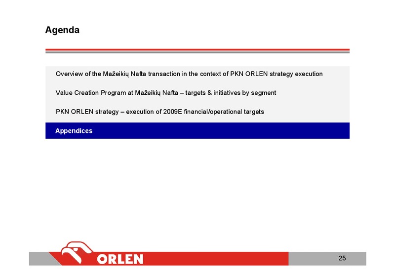 INVESTOR PRESENTATION – PKN Orlen SA – slide 24