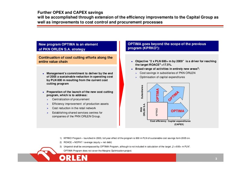 INVESTOR PRESENTATION – PKN Orlen SA – slide 4
