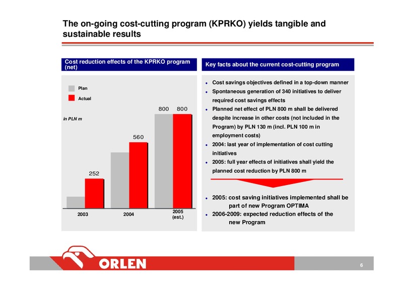 INVESTOR PRESENTATION – PKN Orlen SA – slide 7