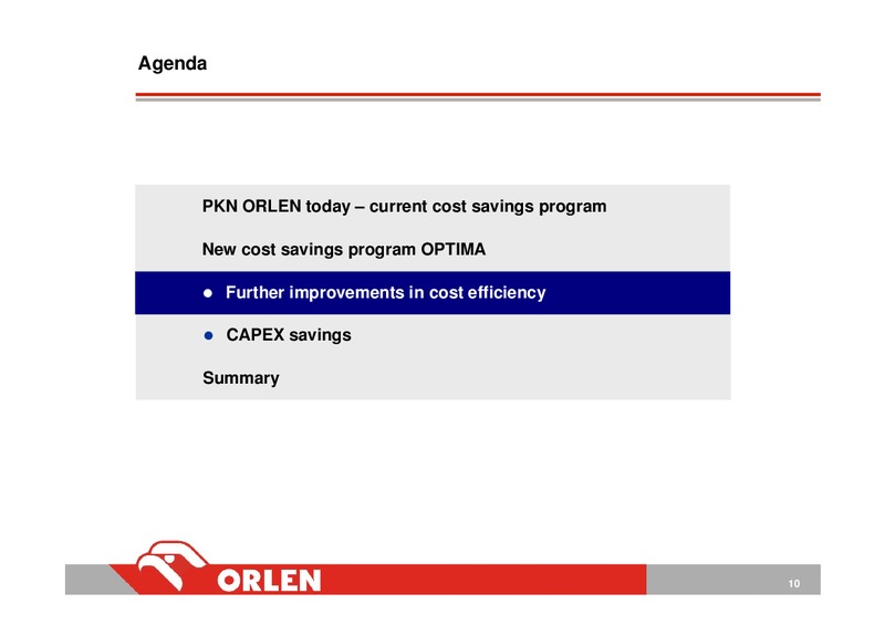 INVESTOR PRESENTATION – PKN Orlen SA – slide 11