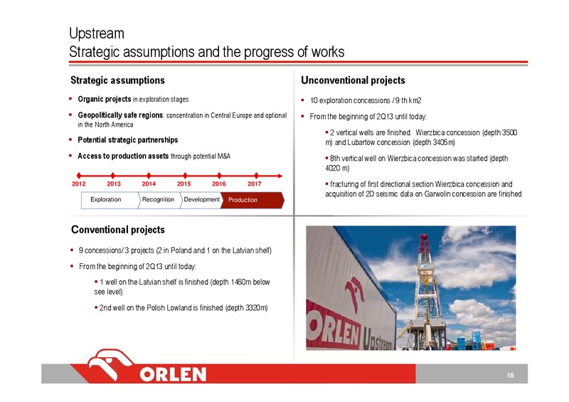 Q3 2013 INVESTOR PRESENTATION – PKN Orlen SA – slide 18