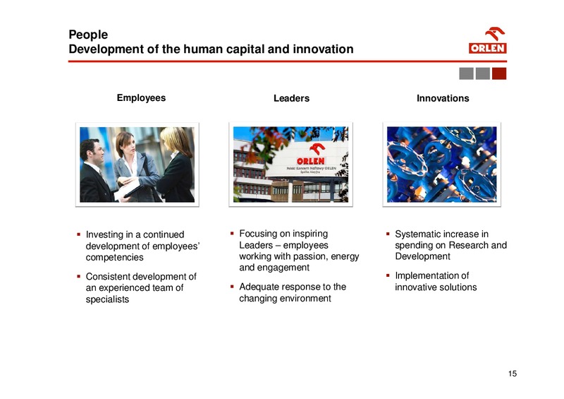 2014 INVESTOR PRESENTATION – PKN Orlen SA – slide 15