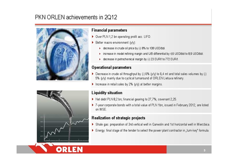 Q2 2012 – PKN Orlen SA – slide 3