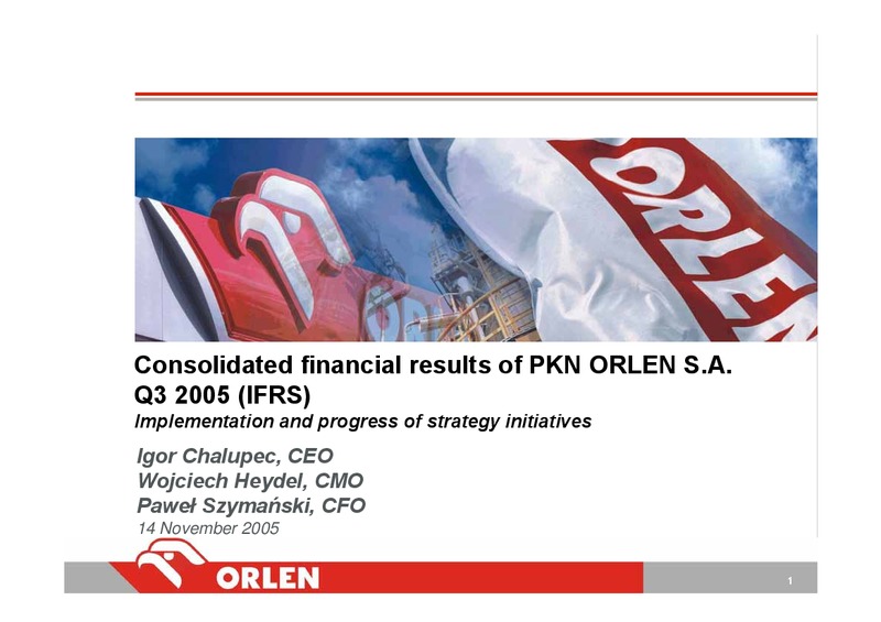 Q3 2005 – PKN Orlen SA – slide 1