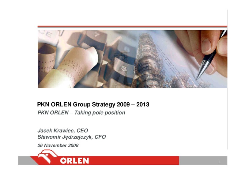 INVESTOR PRESENTATION – PKN Orlen SA – slide 1