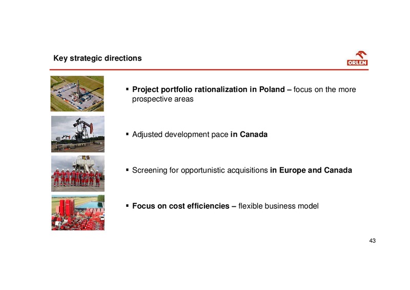 September 2015 Investor Presentation – PKN Orlen SA – slide 43