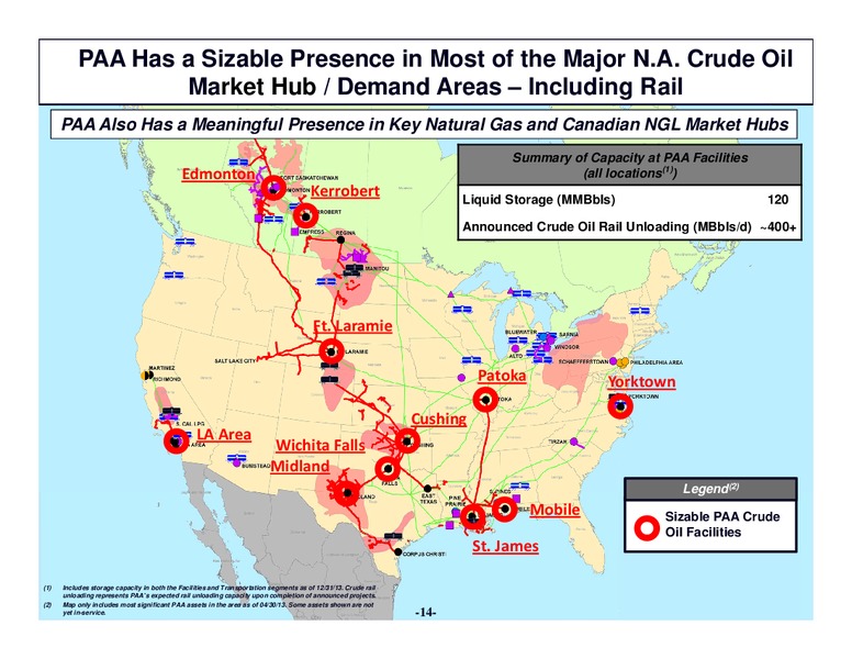2014 NAPTP Conference – Plains All American Pipeline, L.P. – slide 13