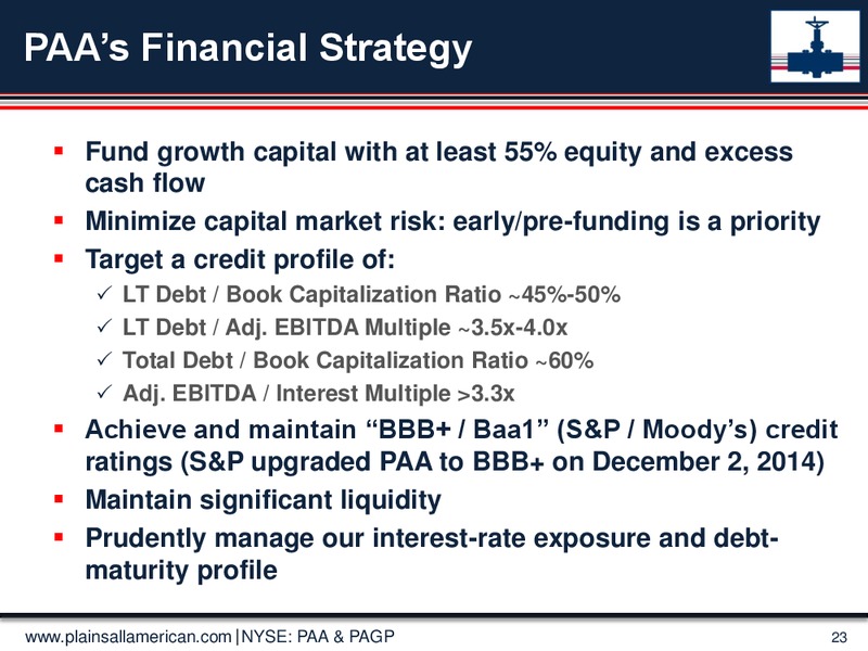 2014 Wells Fargo Securities Energy Symposium – Plains All American Pipeline, L.P. – slide 22