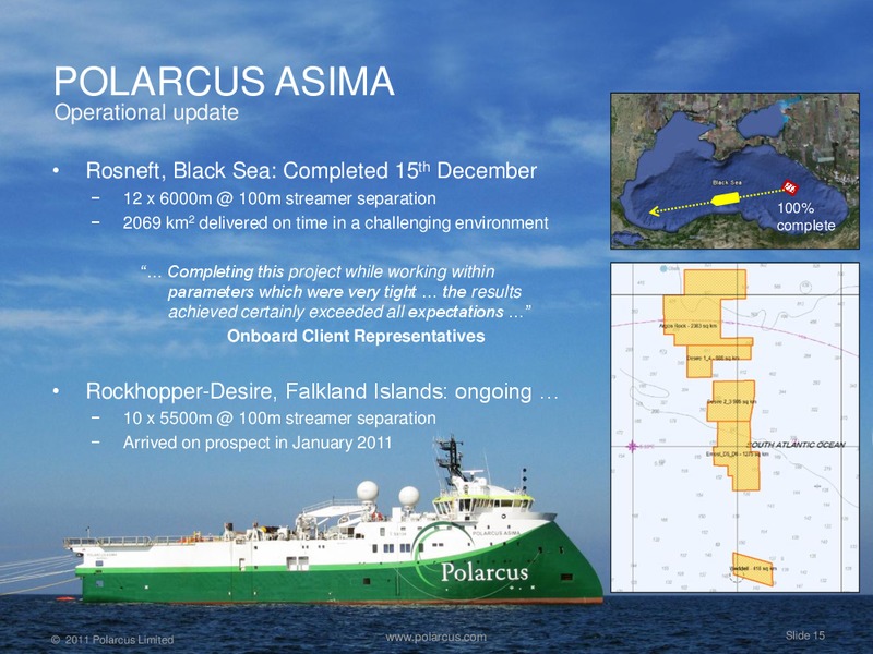 Q4 2010 REPORT – Polarcus – slide 14