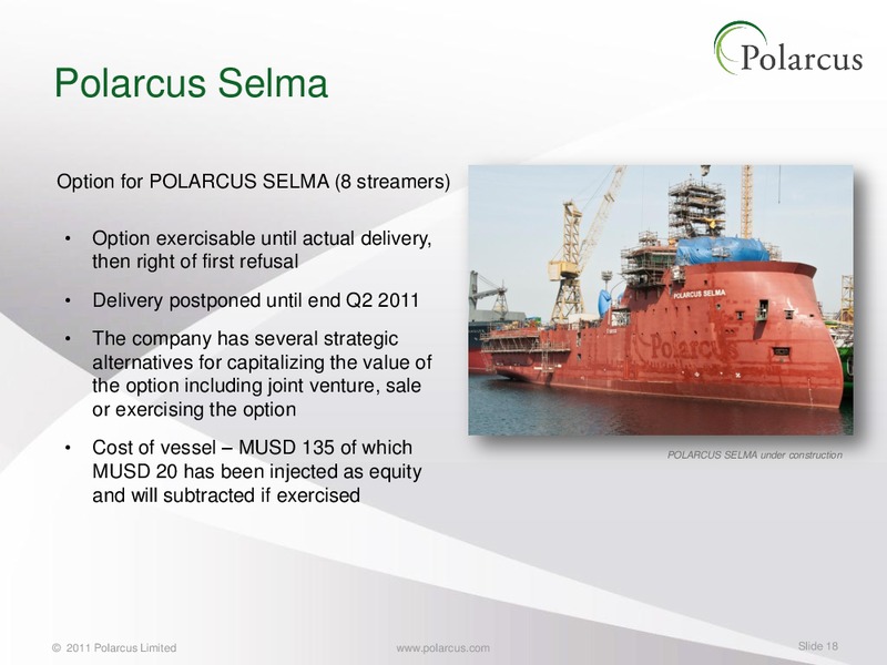 Q4 2010 REPORT – Polarcus – slide 17