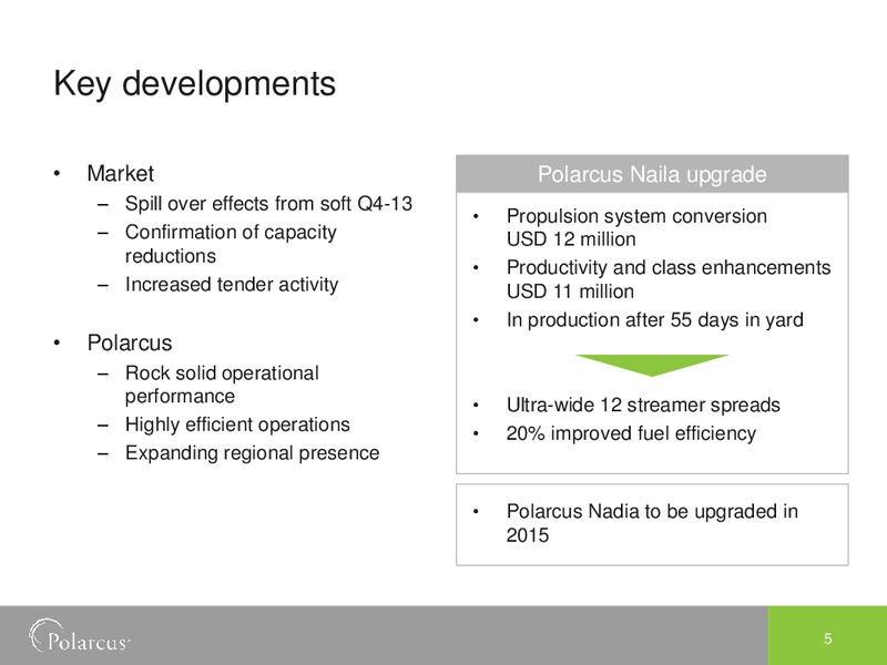 EAGE AMSTERDAM 2014 – Polarcus – slide 5