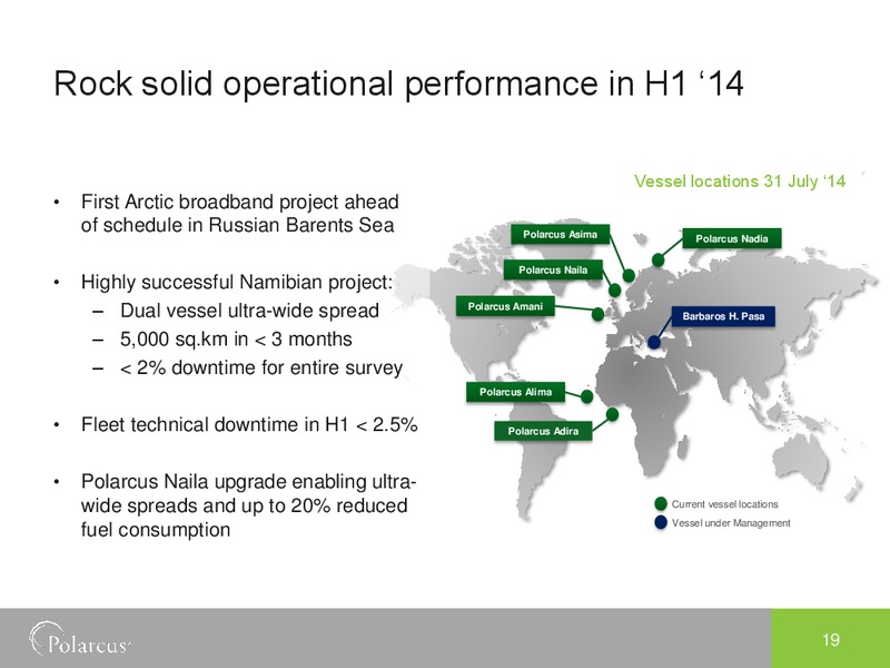 Q2 2014 EARNINGS CALL – Polarcus – slide 18