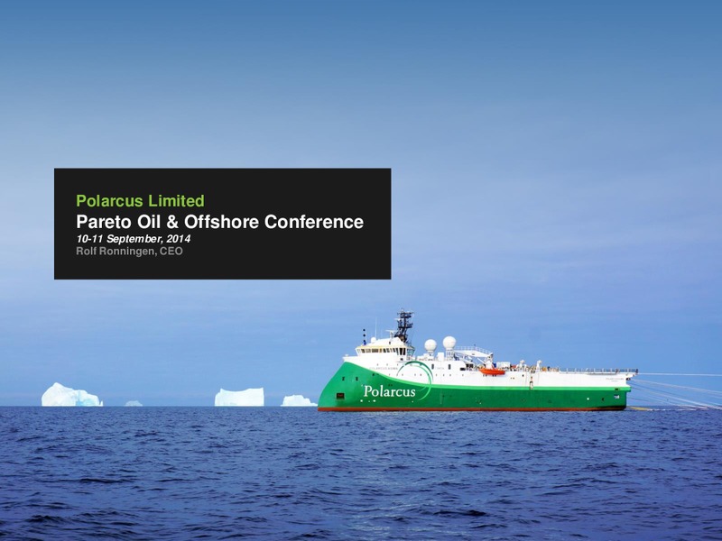 PARETO OIL & OFFSHORE CONFERENCE – Polarcus – slide 1
